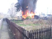 Brand Gartenlaube